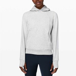 Lululemon Scuba Pullover Heathered Core Ultra Light Grey size 6